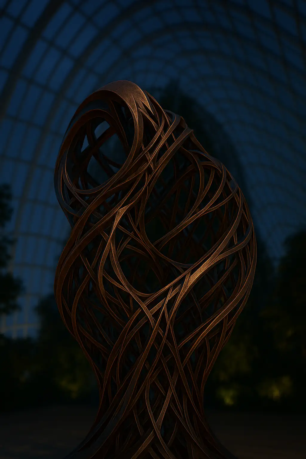 The Flame of Industry sculpture at Semiotican Park One in Hellas Planitia